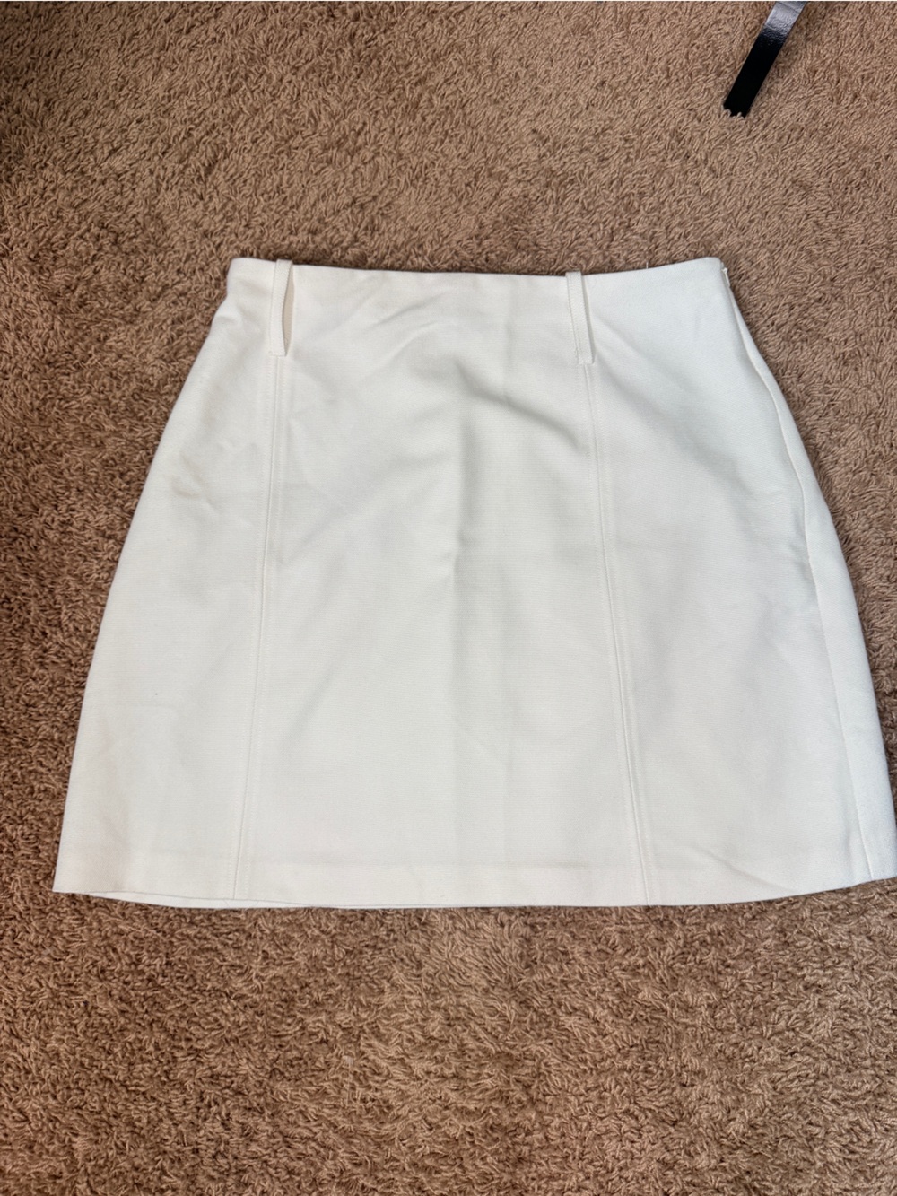 H&M Women’s Size 14 White A-Line Mini Skirt Classic Nantucket Coastal Career